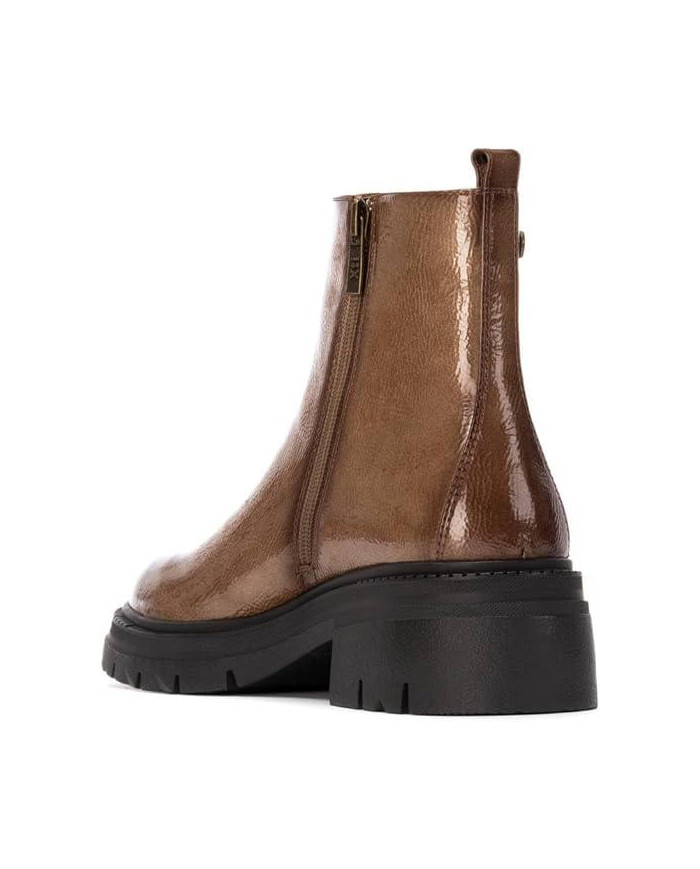 XTI 144297, Stivale basso in due colori da Donna con cerniera interna 
