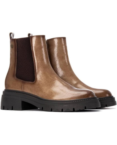 XTI 144297, Stivale basso in due colori da Donna con cerniera interna 
