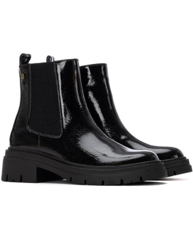 XTI 144297, Stivale basso in due colori da Donna con cerniera interna 
