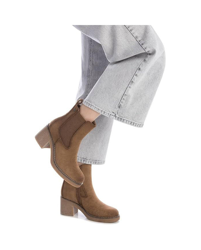 REFRESH 173039, Stivale Donna con cerniera laterale in simil pelle 
