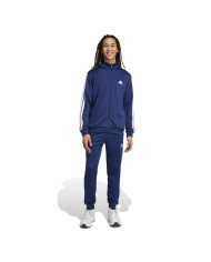 Adidas Tuta Sportswear Basic 3-Stripes French Terry Dark Blue/White da Uomo
