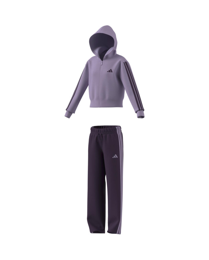 adidas tuta completa sui toni del viola sportswear Jg 3S Fl Ts 240
