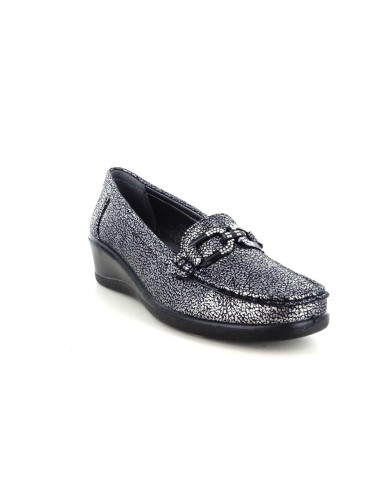 SCIOCCANTE MOCASSINO MIN-A1752 COLLEZIONE AUTUNNO/INVERNO COLORE MARRONE E NERO SINTETICO
