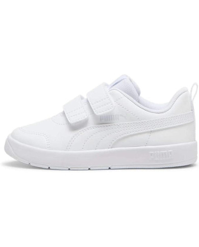 PUMA COURTFLEX V3 V PS 397642 02 BIANCO con chiusura strappi 
