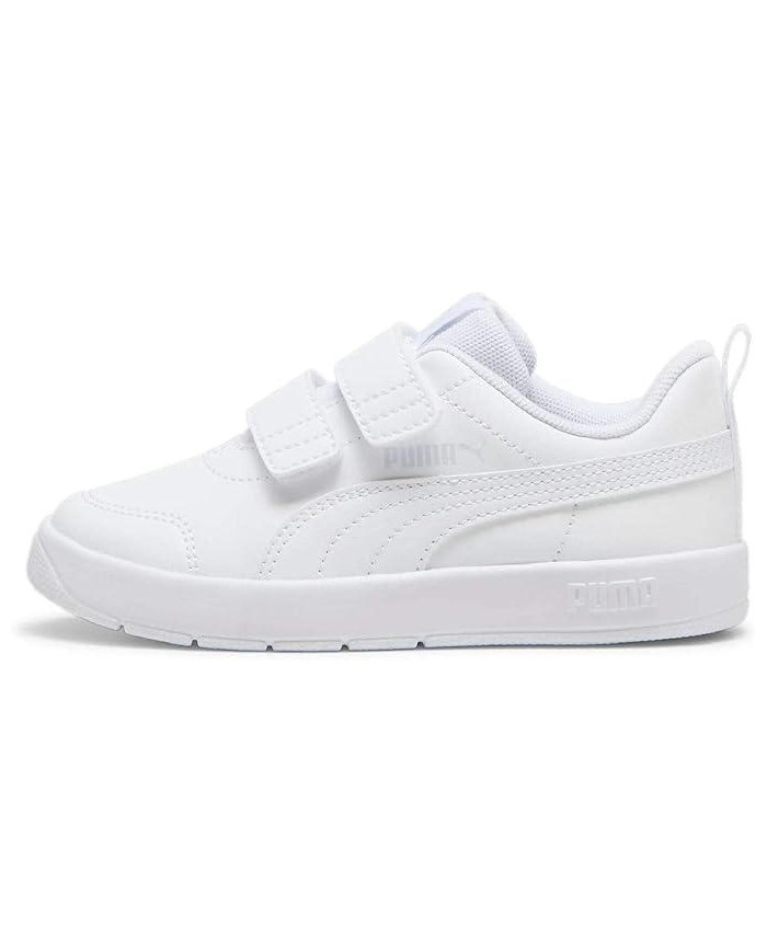 PUMA COURTFLEX V3 V PS 397642 02 BIANCO con chiusura strappi 
