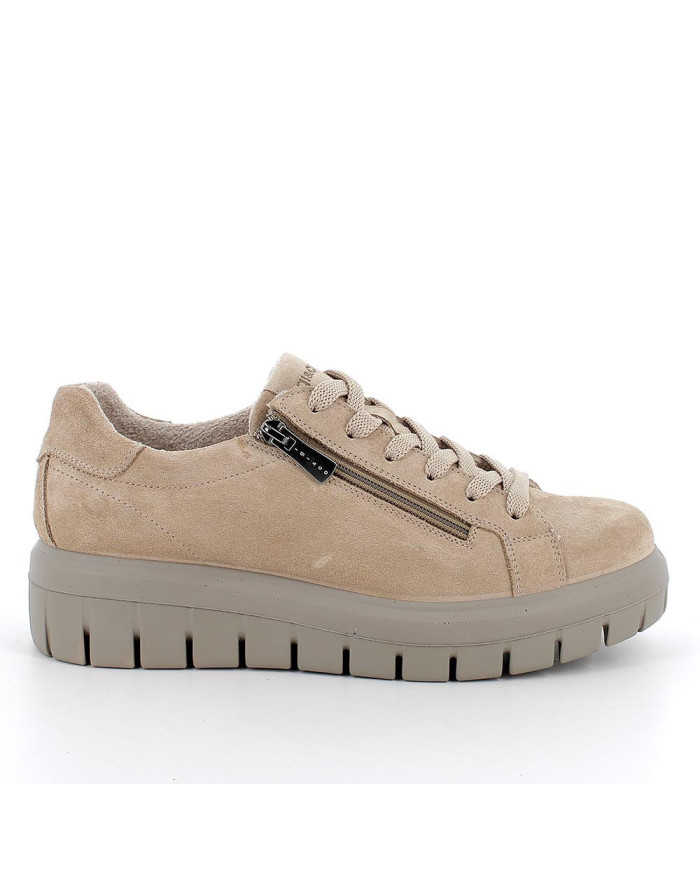 Scarpe Igi&Co da donna con zeppa da donna beige con zip
