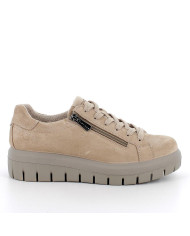Scarpe Igi&Co da donna con zeppa da donna beige con zip
