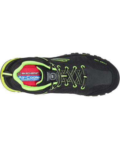 SKECHERS FOR WORK WITH MEMORY FOAM 200188EC NERO E VERDE
