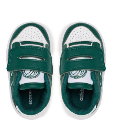 Sneakers per bambini adidas Rapid JR1023 verde e bianco 
