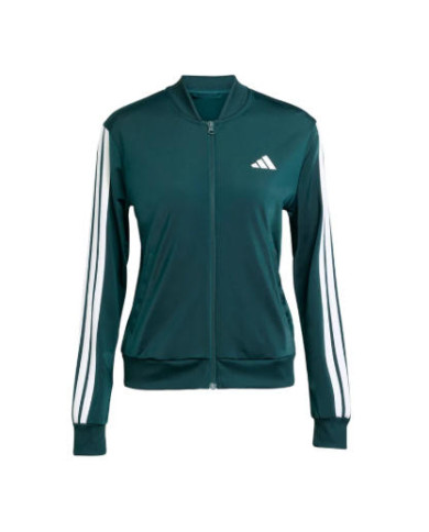 Adidas Tuta Essentials 3-Stripes Donna Verde - Design Iconico e Comfort Quotidiano JX0505
