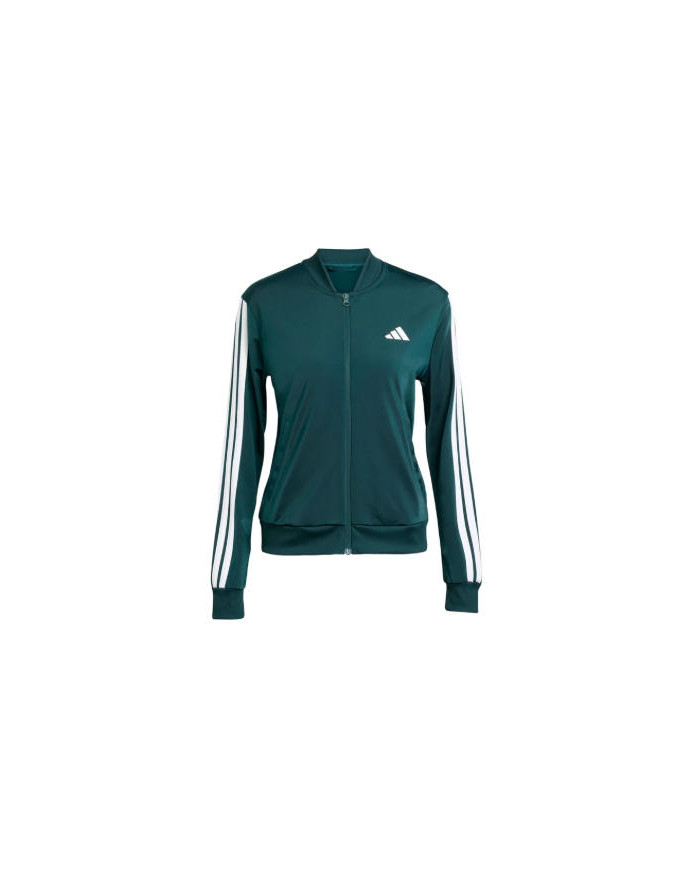 Adidas Tuta Essentials 3-Stripes Donna Verde - Design Iconico e Comfort Quotidiano JX0505
