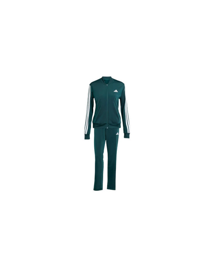 Adidas Tuta Essentials 3-Stripes Donna Verde - Design Iconico e Comfort Quotidiano JX0505
