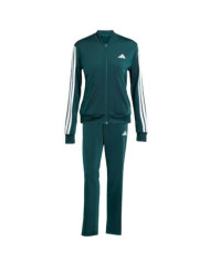 Adidas Tuta Essentials 3-Stripes Donna Verde - Design Iconico e Comfort Quotidiano JX0505
