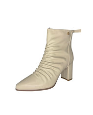 Wcubed Tronchetti 49051 da donna neri e off white arricciati davanti con tacco 
