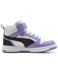 Puma Sneaker da bambina Rebound V6 Mid AC+ PS viola a collo alto 
