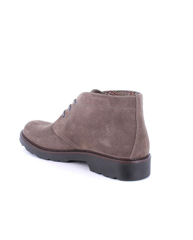 Polacchine da uomo beige con lacci Igi&Co in camosio 
