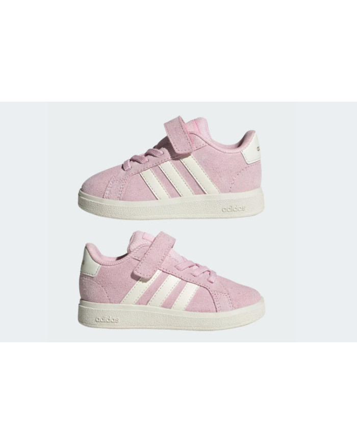 SNEAKERS BAMBINA ADIDAS GRAND COURT 00S EL I JR0781 IN CAMOSCIO ROSA CON STRAPPO 
