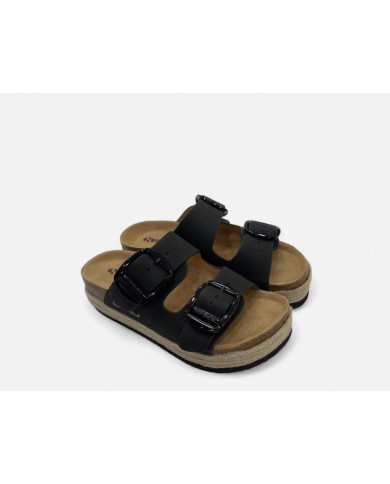 SUPERGA CIABATTE con platform e suola intrecciata in corda e sughero S11T228/SP
