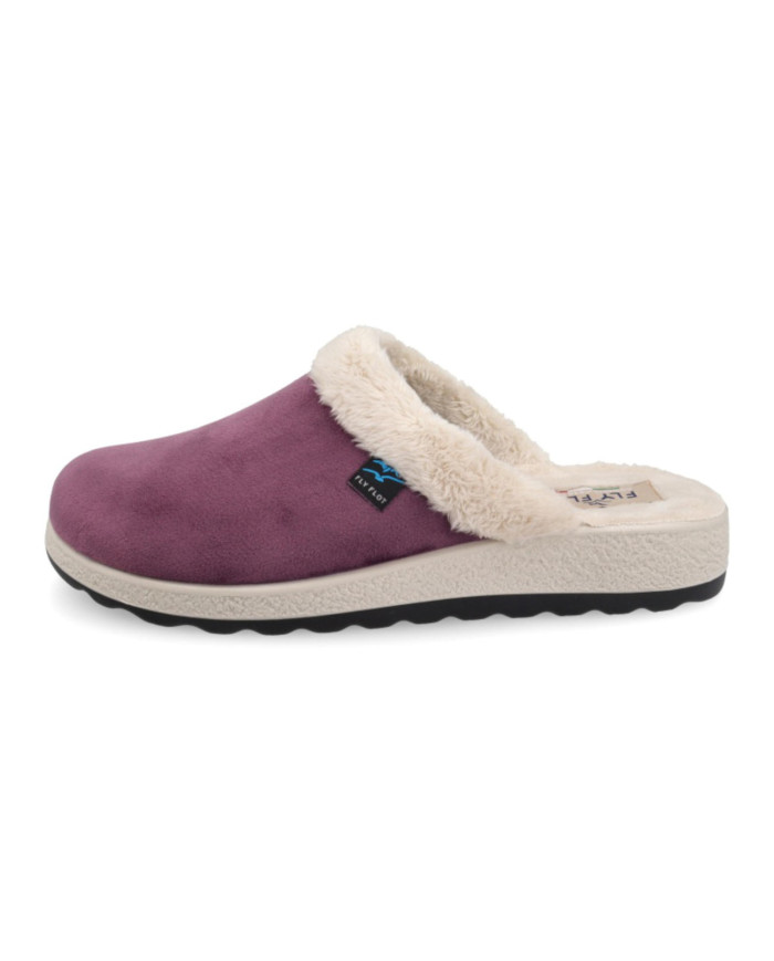 Fly Flot da donna pantofole con pelliccia 
