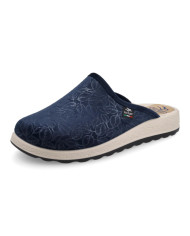 Fly flot Pantofole 51x23ef Blu con disegno luminoso delle foglie 
