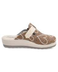 Fly flot Pantofole 44w68mr Avio in feltro con disegno stampato 
