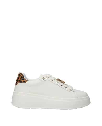 Wcubed snake da donna bianche e dettaglio animalier 
