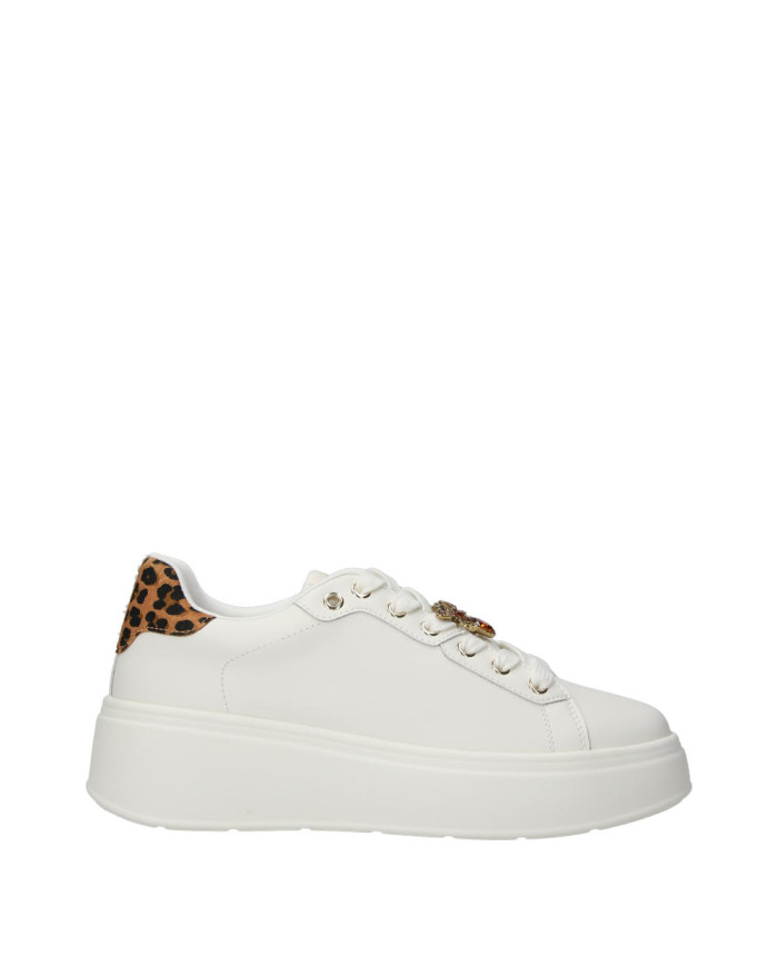 Wcubed snake da donna bianche e dettaglio animalier 
