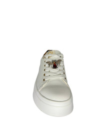 Wcubed snake da donna bianche e dettaglio animalier 
