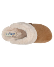 ciabatta da donna in morbida microfibra fly flot - BEIGE
