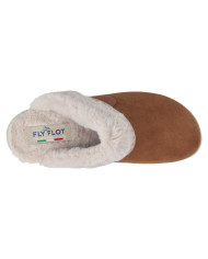 ciabatta da donna in morbida microfibra fly flot - BEIGE
