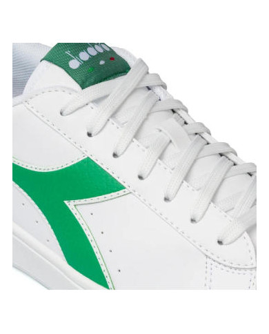 Sneakers bianche da uomo con logo verde Diadora Torneo

