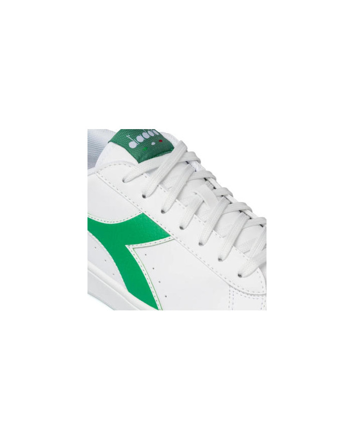 Sneakers bianche da uomo con logo verde Diadora Torneo
