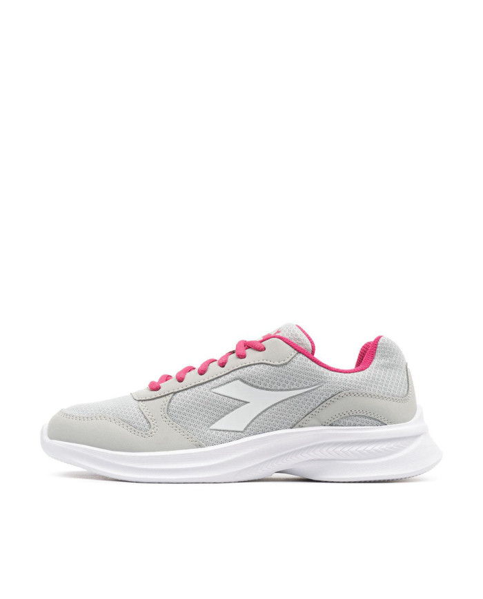Scarpe da corsa grigie Diadora Robyn 4 w D0237 con interni fuxia
