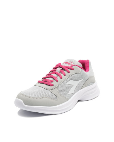 Scarpe da corsa grigie Diadora Robyn 4 w D0237 con interni fuxia
