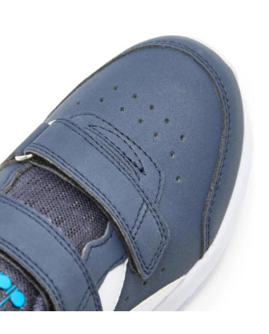 Diadora Falcon 2 SL Jr V Con strappo blu con logo e suola bianca 
