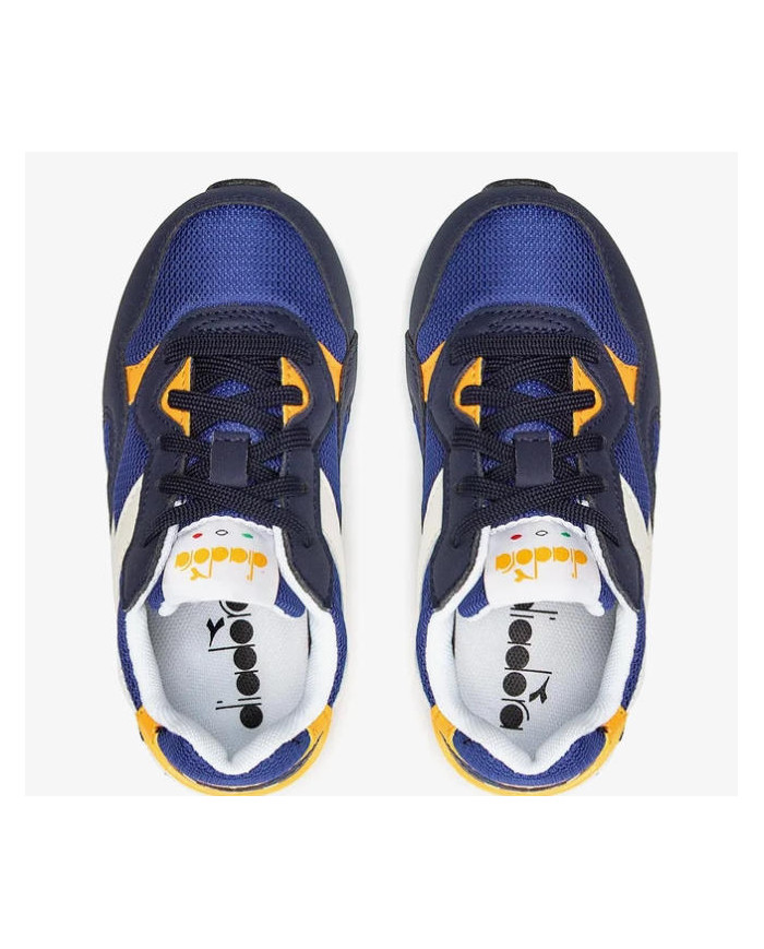 Diadora Sneakers N.92 101.177716 01 C1141 da bambino blu e giallo 
