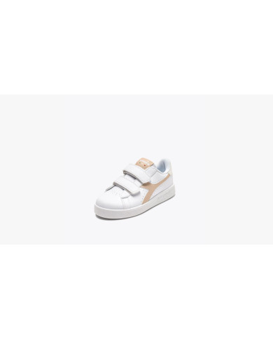 Sneakers Diadora Bianche Game P PS Girl bianche con due strappi 
