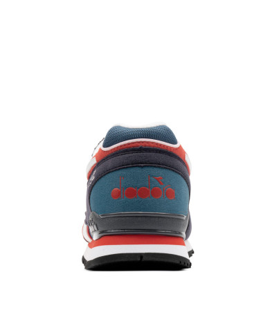 Scarpe da ginnastica Diadora da uomo blu e rosso con logo bianco modello N92 
