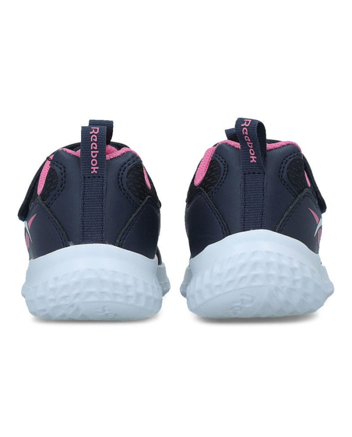 Scarpe da ginnastica per bambini Reebok RUSH RUNNER 4.0 ALT blu e rosa con strappo
