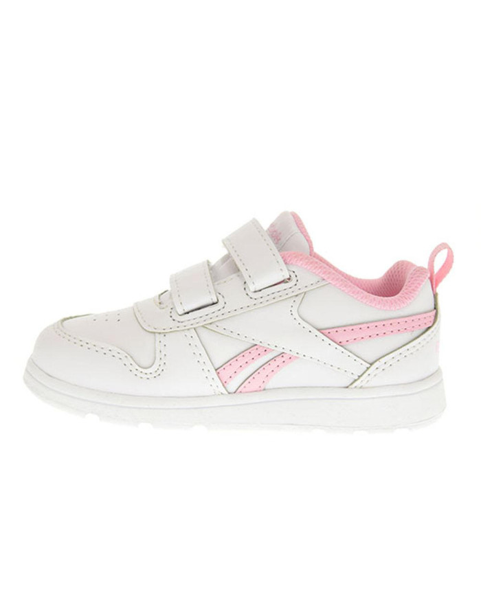 Scarpe da bambina bianca con logo rosa Reebok Royal Prime 2.0 Alt HA04963

