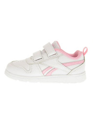 Scarpe da bambina bianca con logo rosa Reebok Royal Prime 2.0 Alt HA04963

