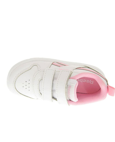 Scarpe da bambina bianca con logo rosa Reebok Royal Prime 2.0 Alt HA04963

