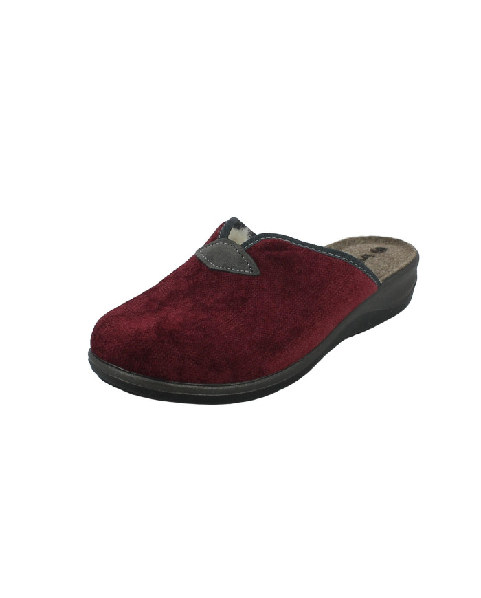 Ciabatta bordeaux foderata Inblu donna 

