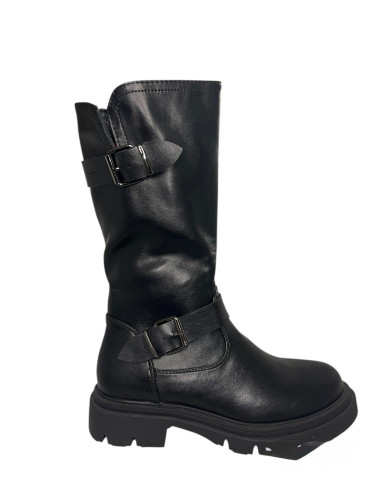 Wcubed stivaletto nero in sintetico 44824 
