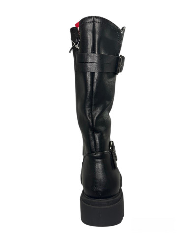 Wcubed stivaletto nero in sintetico 44824 
