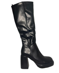 Stivale Wcubed camel o nero con tacco comodo 44820
