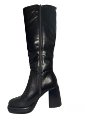 Stivale Wcubed camel o nero con tacco comodo 44820
