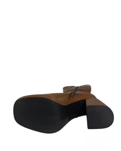 Stivale Wcubed camel o nero con tacco comodo 44820
