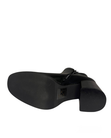 Wcubed tronchetto 44656 nero in sintetico con tacco in finto legno
