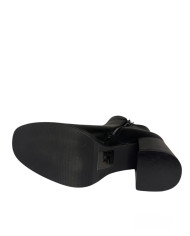 Wcubed tronchetto 44656 nero in sintetico con tacco in finto legno
